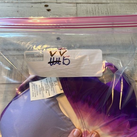 Island Soul Purple Bikini Top Swimsuit Large Beach Swimming Sun Summer Boat Pool - Picture 7 of 8